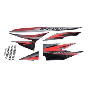 Sticker Body Kiri Hitam Honda Revo 110 871X0K03N00ZA-STRIPE-BLACK-L