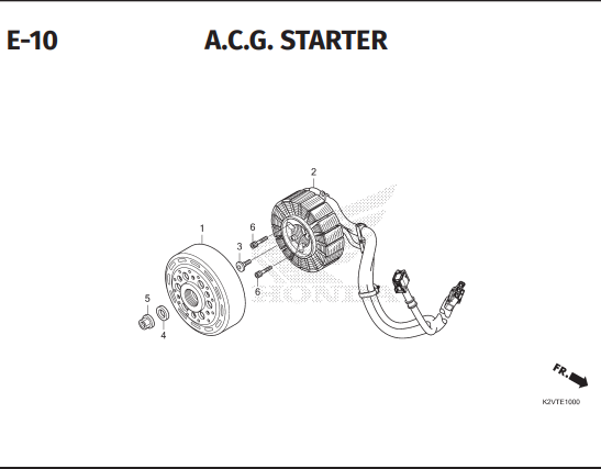 E-10 ACG Starter – Honda New Vario 125 dan Vario 125 Street