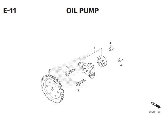 E-11 Oil Pump – Honda New Vario 125 dan Vario 125 Street