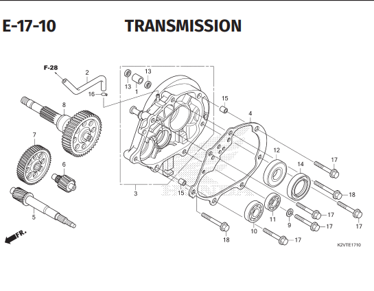 E-17-10 Transmission – Honda New Vario 125 dan Vario 125 Street