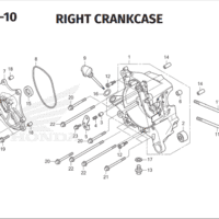 E-19-10 Right Crankcase – Honda New Vario 125 dan Vario 125 Street E-19-10 Right Crankcase – Honda New Vario 125 dan Vario 125 Street