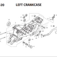E-19-20 Left Crankcase – Honda New Vario 125 dan Vario 125 Street E-19-20 Left Crankcase – Honda New Vario 125 dan Vario 125 Street