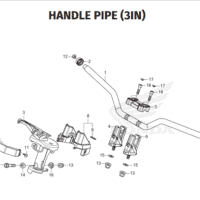 F-9-1 Handle Pipe 3In – Honda New Vario 125 Street F-9-1 Handle Pipe 3In – Honda New Vario 125 Street