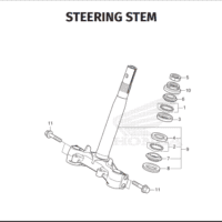 F-10 Steering Stem – Honda New Vario 125 dan Vario 125 Street F-10 Steering Stem – Honda New Vario 125 dan Vario 125 Street