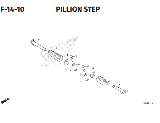 F-14-10 Pillion Step – Honda New Vario 125 dan Vario 125 Street