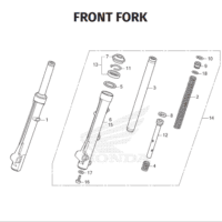 F-17 Front Fork – Honda New Vario 125 dan Vario 125 Street F-17 Front Fork – Honda New Vario 125 dan Vario 125 Street