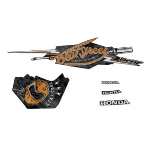 Sticker Body Set Kanan Hitam Honda BeAT Street K81 871X0K81D30ZBR-STRIPE-SET-R-BT-STREET-BLACK