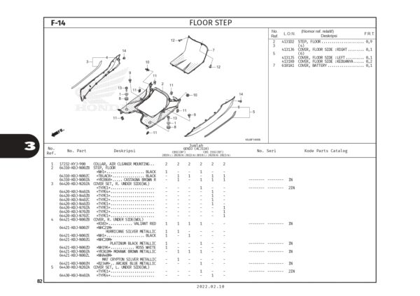 F-14 Floor Step – Katalog Honda Genio K0JN - Harga Kredit Motor Honda ...