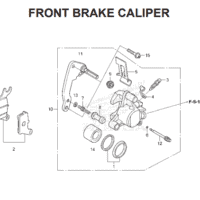F-18 Front Brake Caliper – Katalog Honda BeAT Street eSP K81