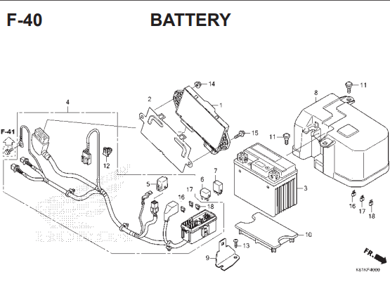 F-40 Battery – Katalog Honda BeAT Street eSP