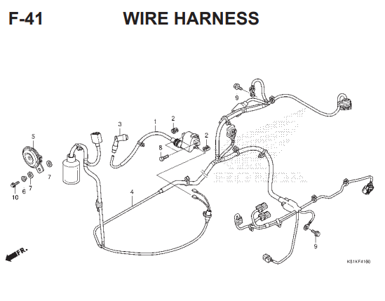 F-41 Wire Harness – Katalog Honda BeAT Street eSP