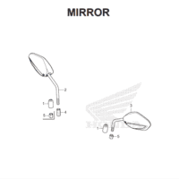 F-3 Mirror – Honda BeAT Street eSP K1A