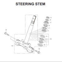 F-10 Steering Stem – Honda BeAT Street eSP K1A