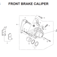 F-18 Front Brake Caliper – Honda BeAT Street eSP K1A