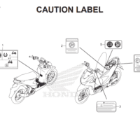 F-47 Caution Label – Honda BeAT Street eSP K1A F-47 Caution Label – Honda BeAT Street eSP K1A