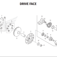 E-16 Drive Face – Honda BeAT Street K1AL E-16 Drive Face – Honda BeAT Street K1AL