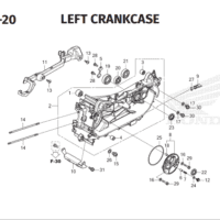 E-19-20 Left Crankcase – Honda BeAT Street K1AL E-19-20 Left Crankcase – Honda BeAT Street K1AL