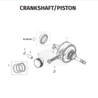 E-20 Crankshaft Piston – Honda BeAT Street K1AL E-20 Crankshaft Piston – Honda BeAT Street K1AL