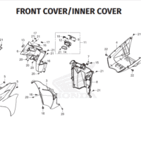 F-12 Front Cover Inner Cover – Honda BeAT Street K1AL