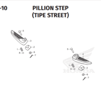 F-14-10 Pillion Step – Honda BeAT Street K1AL