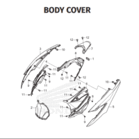 F-15 Body Cover – Honda BeAT Street K1AL