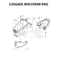 F-16 Luggage Box Grab Rail – Honda BeAT Street K1AL