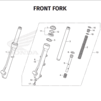F-17 Front Fork – Honda BeAT Street K1AL