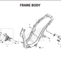 F-42 Frame Body – Honda BeAT Street K1AL