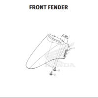 F-11 Front Fender – Katalog Honda Genio K0JN