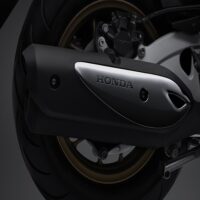 Garnish Cover Knalpot Black Chrome Honda Stylo 160