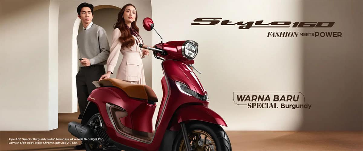 New Honda Stylo 160 Hadirkan Sentuhan Mewah Warna Spesial Burgundy