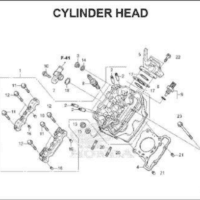 E-2 Cylinder Head – Katalog Honda Supra GTR 150 K56W E-2 Cylinder Head – Katalog Honda Supra GTR 150 K56W