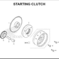 E-9 Starting Clutch – Katalog Honda Supra GTR 150 K56W