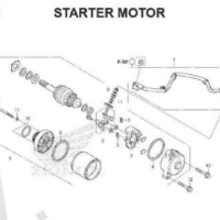 E-13 Starter Motor – Katalog Honda Supra GTR 150 K56W