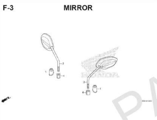 F-3 Mirror – Katalog Honda Supra GTR 150 K56W