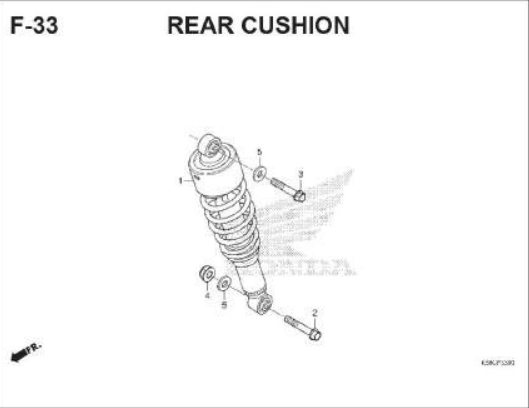 F-33 Rear Cushion – Katalog Honda Supra GTR 150 K56W