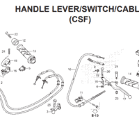 F-4 Handle Lever / Switch / Cable (CSF) – Katalog Honda BeAT POP K61H F-4 Handle Lever / Switch / Cable (CSF) – Katalog Honda BeAT POP K61H