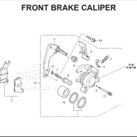 F-18 Front Brake Caliper – Katalog Honda BeAT POP K61H F-18 Front Brake Caliper – Katalog Honda BeAT POP K61H