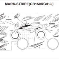 F50 – Mark/Stripe – Katalog Honda CB150R StreetFire K15G F50 – Mark/Stripe – Katalog Honda CB150R StreetFire K15G