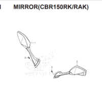 F3-1 Mirror – Katalog Honda CBR 150R K45G F3-1 Mirror – Katalog Honda CBR 150R K45G