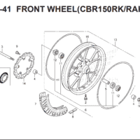 F14-41 – Front Wheel – Katalog Honda CBR 150R K45G Screenshot 2026-05-28 131559
