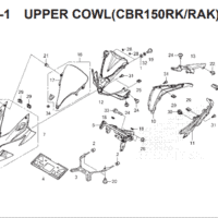 F-43-1 Upper Cowl – Katalog Honda CBR 150R K45G Screenshot 2026-05-28 133001