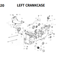 E-19-20 Left Crankcase – Katalog Honda ADV 160 RoadSync