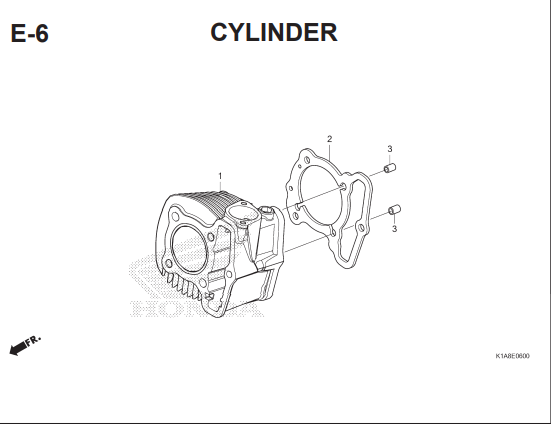 E-6 Cylinder – Honda BeAT Street eSP K1A