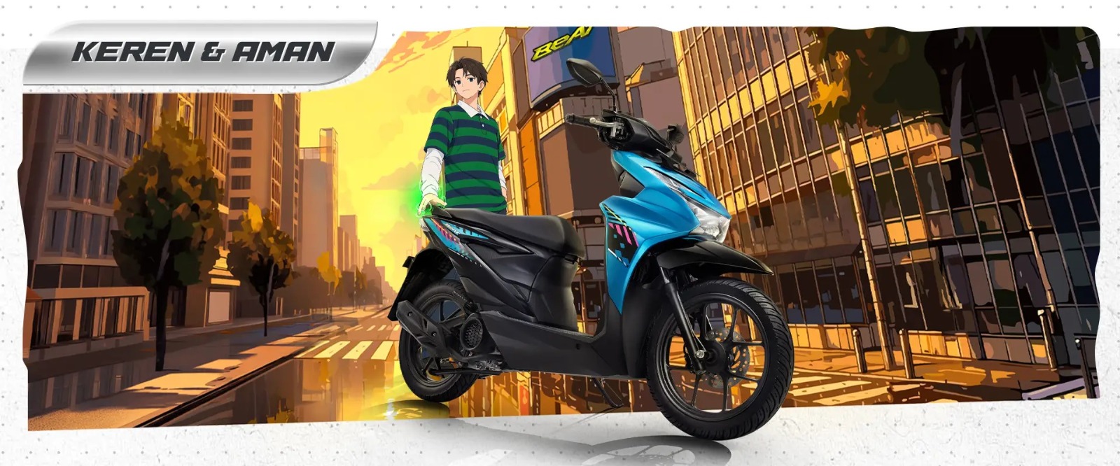 Honda BeAT Tampil dengan Warna dan Striping Baru Makin Sporty untuk Aktivitas Harian Honda BeAT Tampil dengan Warna dan Striping Baru Makin Sporty untuk Aktivitas Harian
