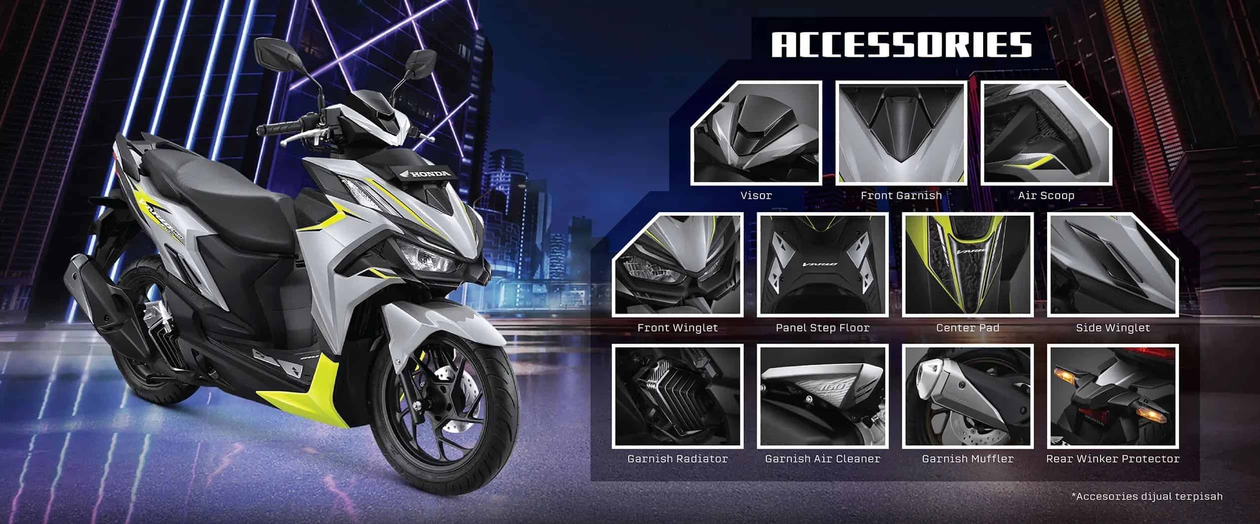 aksesoris resmi motor honda vario evo 160