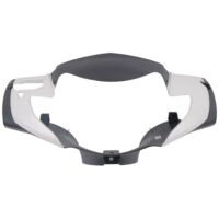Cover Batok Depan Putih Hitam Honda Supra X 125