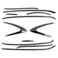 Garnish Full Side Body Black Chrome Honda Stylo 160