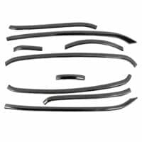 Garnish Front Side Body Black Chrome Stylo 160