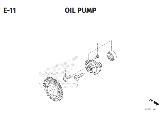 E-11 Oil Pump – Katalog Honda Vario Evo 160 K2SM